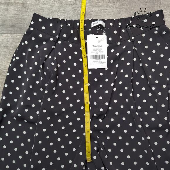 Tronjori Polka Dot Wide Leg Pants Size L - Picture 4 of 6